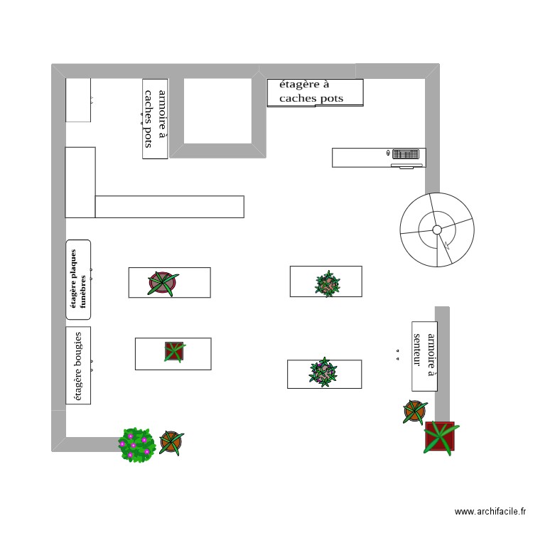 plan boutique. Plan de 0 pièce et 0 m2