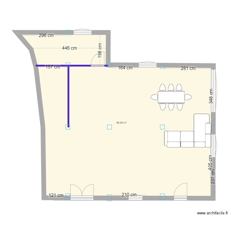 Villa Colibri. Plan de 8 pièces et 158 m2