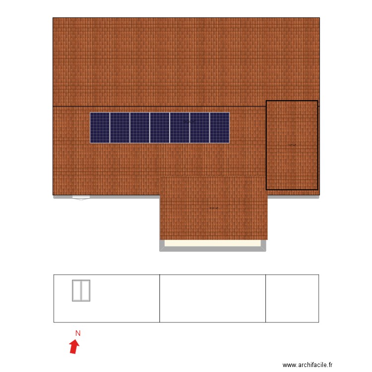 Tanitte. Plan de 1 pièce et 154 m2