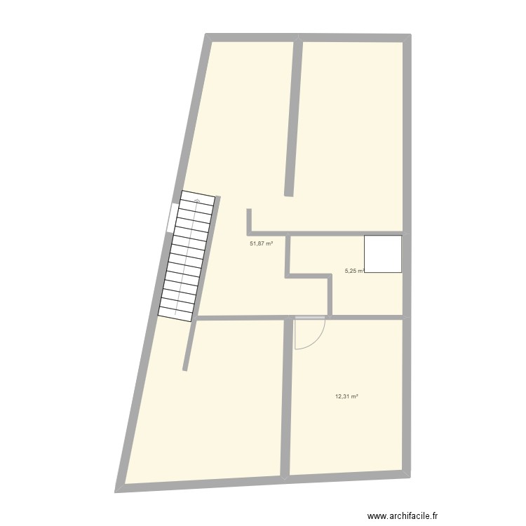 PROJET 1 : ARISTIDE RDC. Plan de 7 pièces et 138 m2