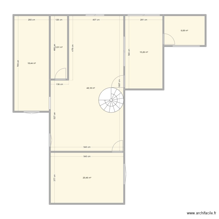 esteban. Plan de 6 pièces et 115 m2