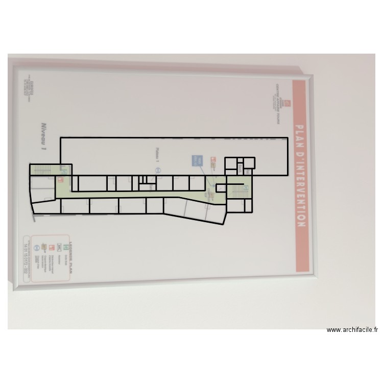 51605-croquis 1er étage. Plan de 23 pièces et 256 m2