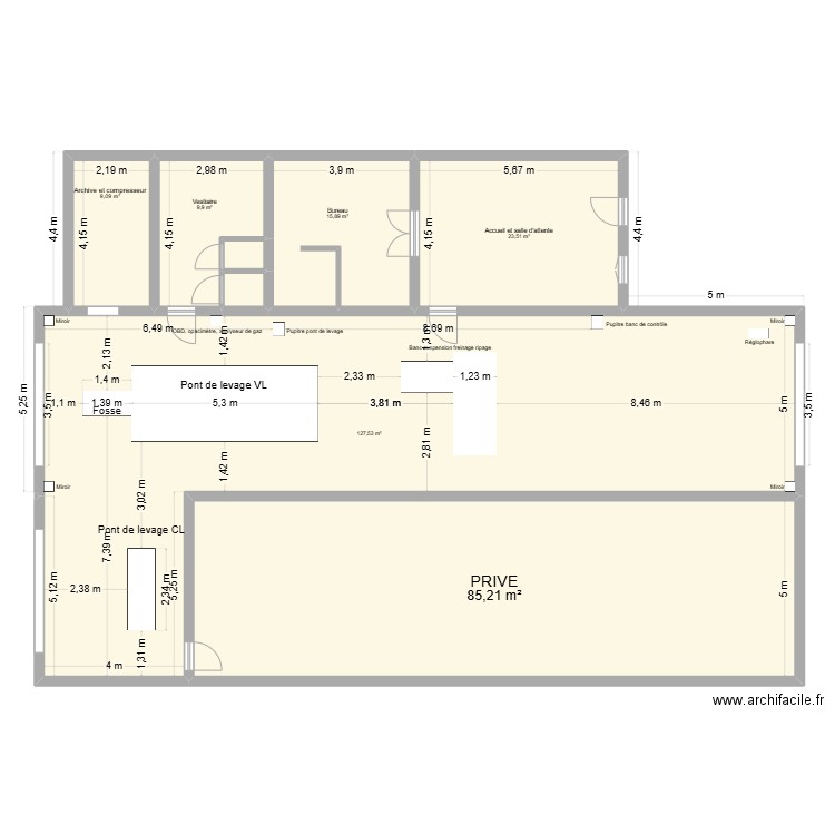 centre st andiol. Plan de 8 pièces et 273 m2