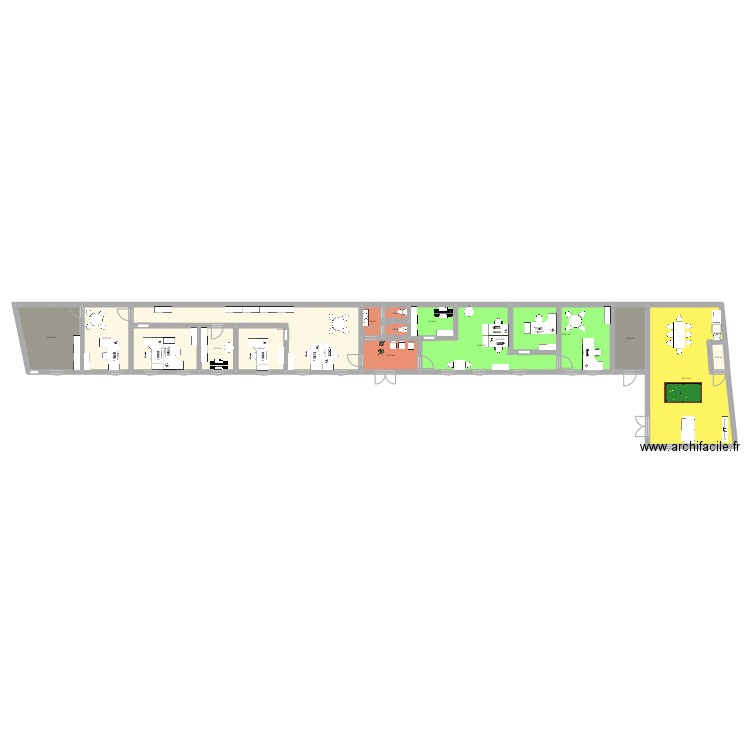 HDV 2025. Plan de 16 pièces et 222 m2