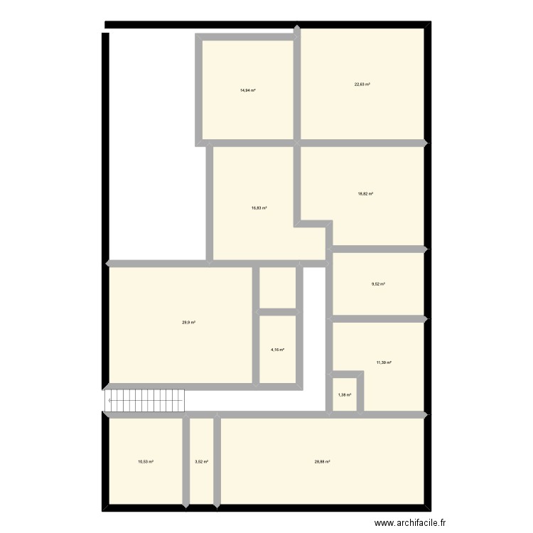 Maison romagnat 3. Plan de 12 pièces et 173 m2