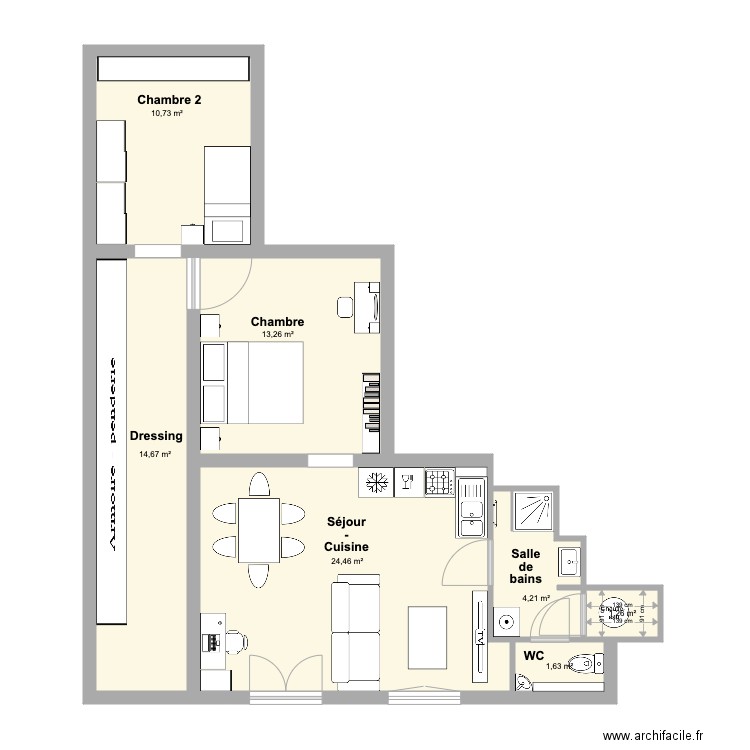 Studio St Alban. Plan de 0 pièce et 0 m2