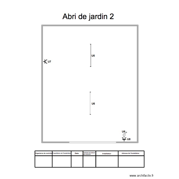 Abri de jardin 2. Plan de 13 pièces et 92 m2