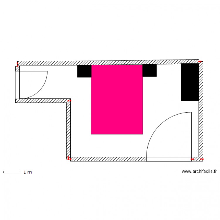 chambre . Plan de 0 pièce et 0 m2