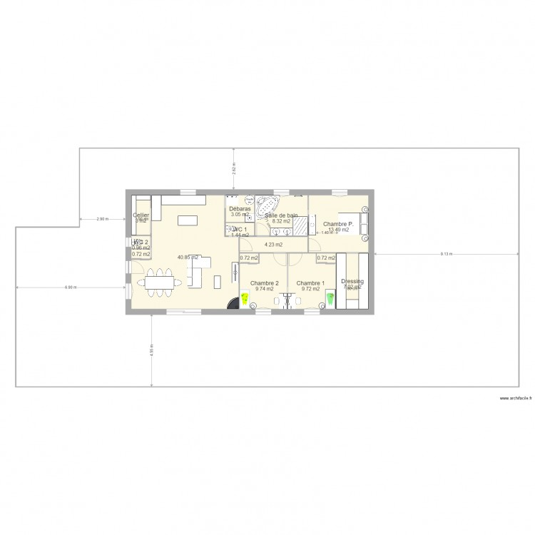 Maison Dic BB PiouPiou. Plan de 0 pièce et 0 m2