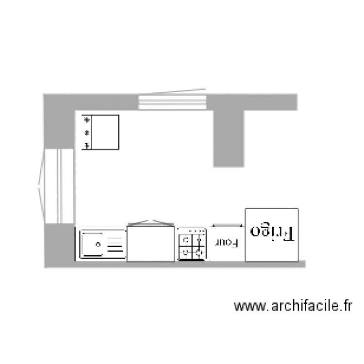 cuisine. Plan de 0 pièce et 0 m2