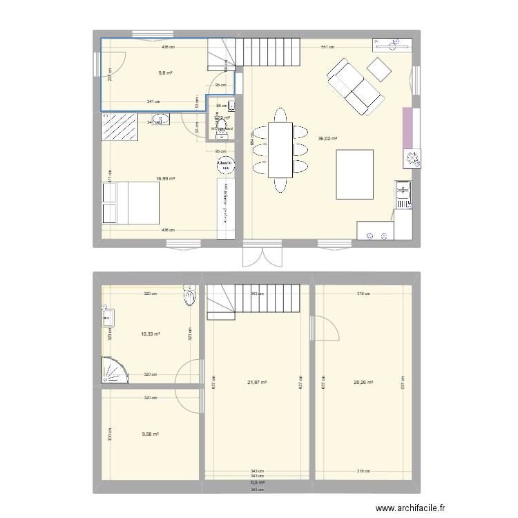 st rock elec. Plan de 9 pièces et 127 m2