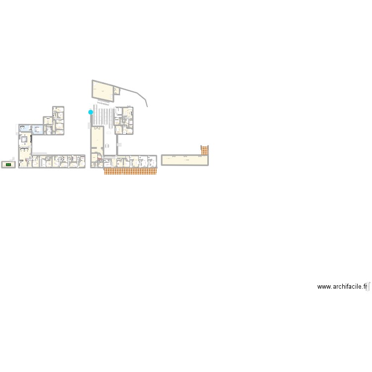 Camille F et Vincent C 2025. Plan de 63 pièces et 944 m2