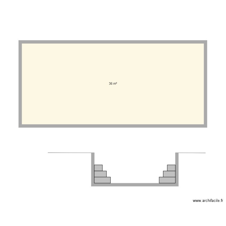 Plan en coupe piscine 9X4. Plan de 0 pièce et 0 m2