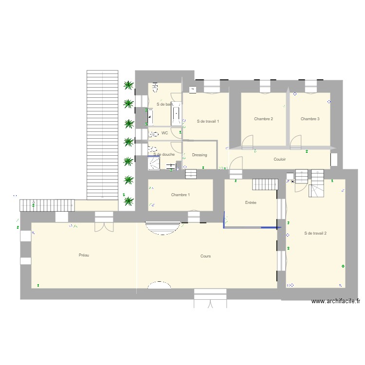 Rez de chaussée. Plan de 0 pièce et 0 m2