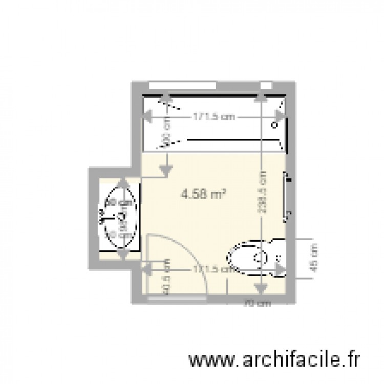 Bain Magali Cherix . Plan de 0 pièce et 0 m2