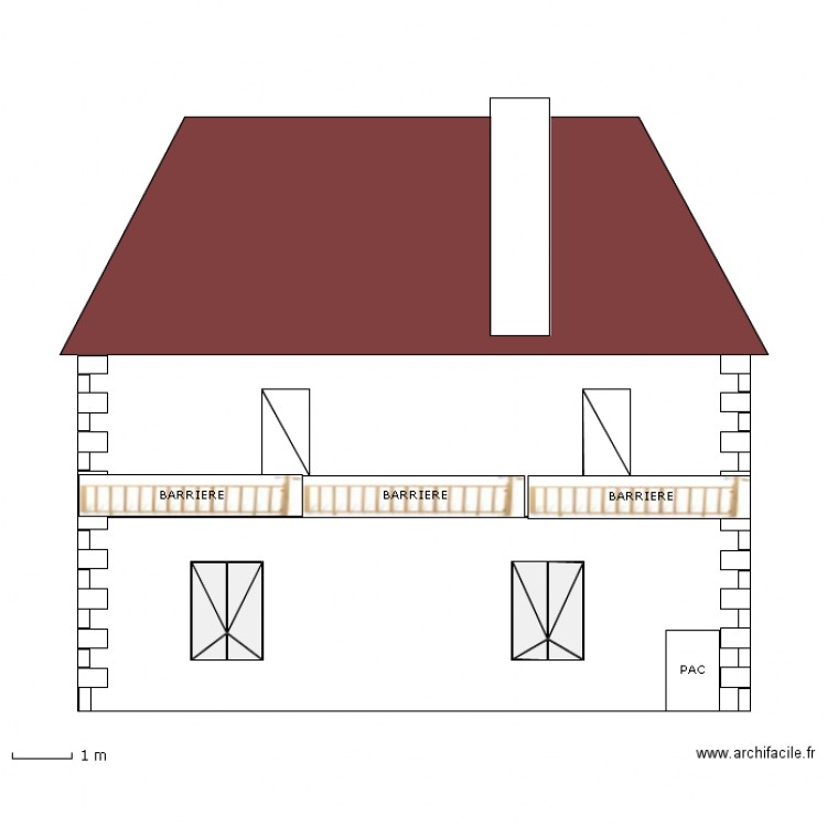 LA ROCHE FACADE OUEST APRES TRAVAUX. Plan de 0 pièce et 0 m2