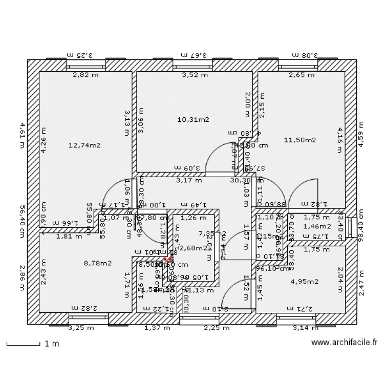 BASTIDE 1 ETAGE. Plan de 0 pièce et 0 m2