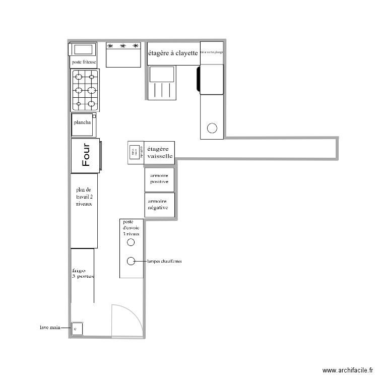 cuisine Le Renard. Plan de 0 pièce et 0 m2