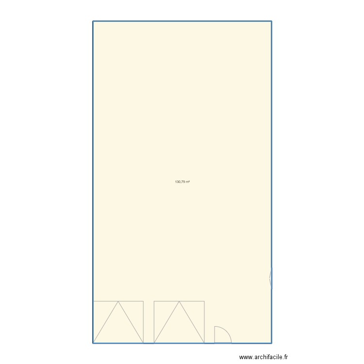 essai. Plan de 1 pièce et 131 m2