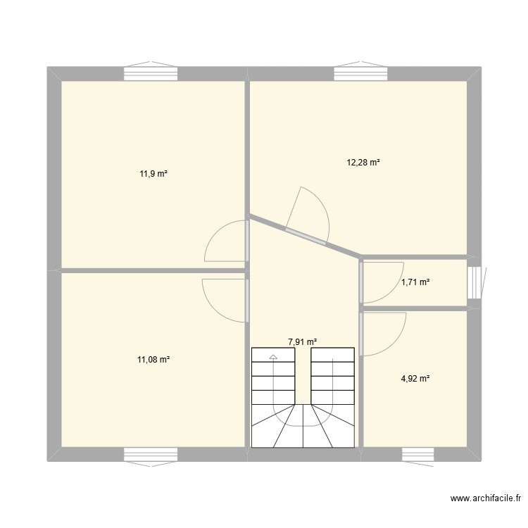 LAIZ N1. Plan de 6 pièces et 50 m2