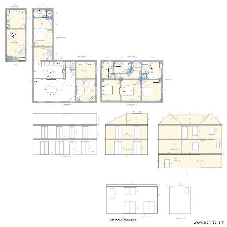 plan fp5 modif extention. Plan de 0 pièce et 0 m2