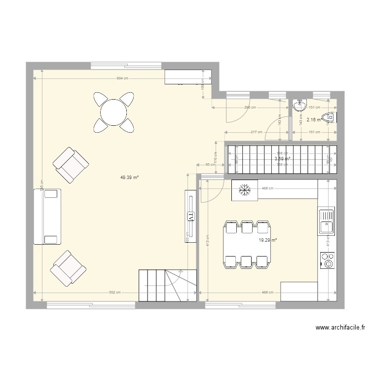 plan rdc. Plan de 0 pièce et 0 m2