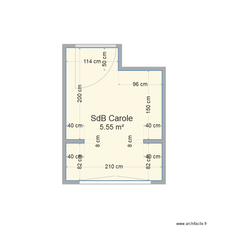 sdb. Plan de 0 pièce et 0 m2