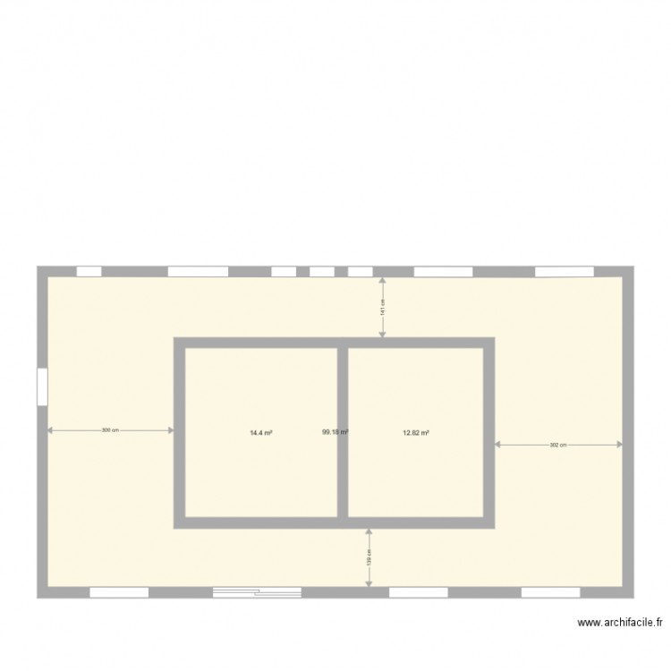 etage. Plan de 0 pièce et 0 m2