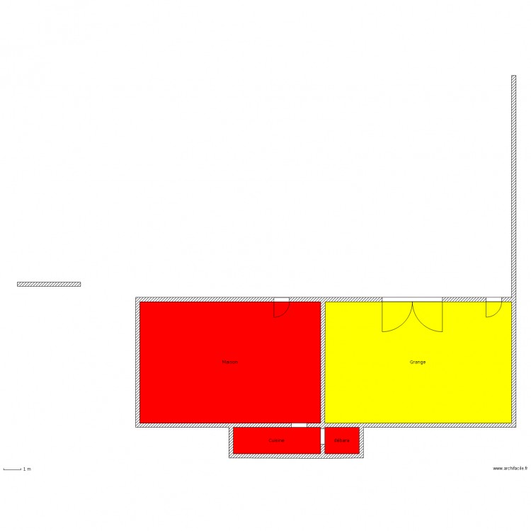 maison plus jardin. Plan de 0 pièce et 0 m2