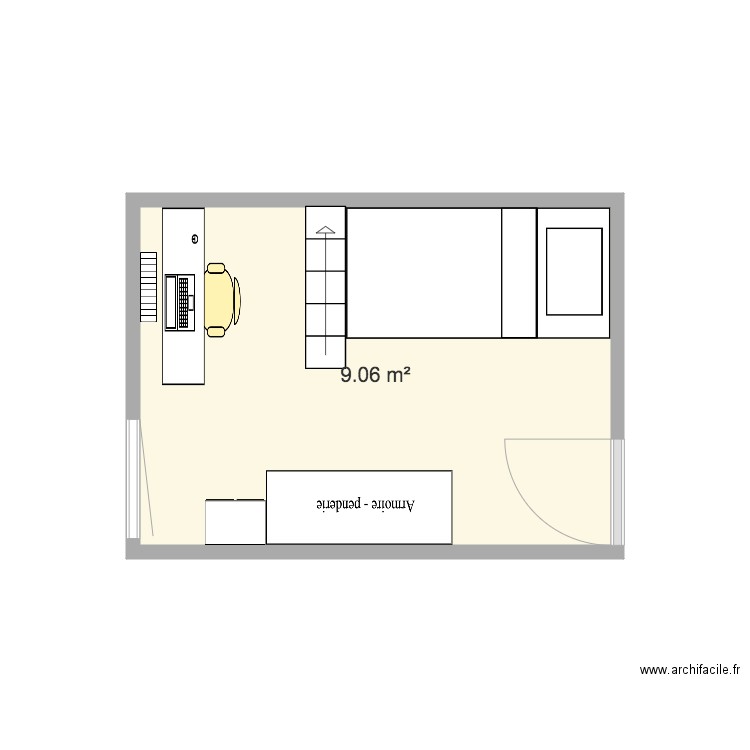 Plan chambre. Plan de 0 pièce et 0 m2