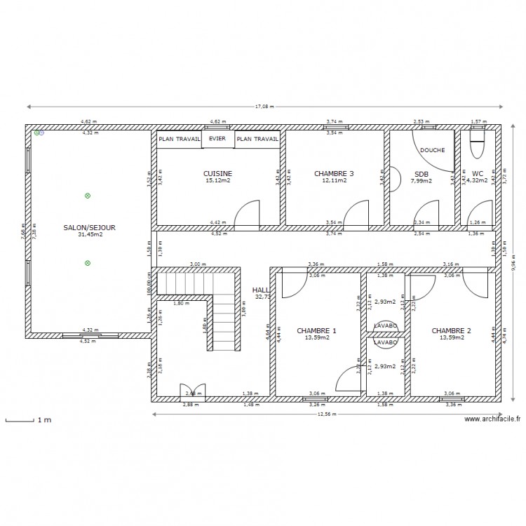 BERTILLE . Plan de 0 pièce et 0 m2