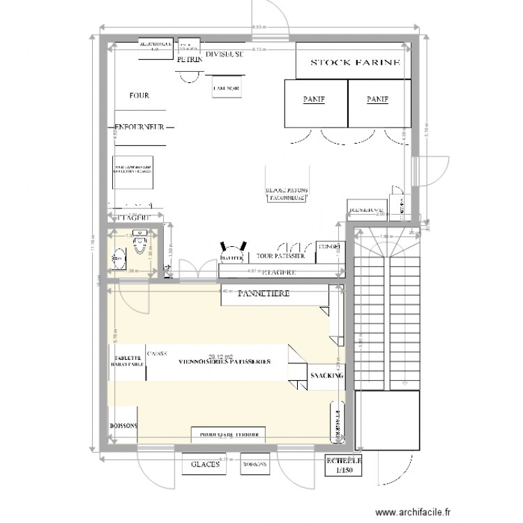 BOULANGERIE V2. Plan de 0 pièce et 0 m2