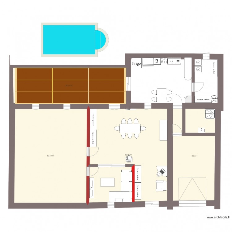 MAISON PROJET. Plan de 0 pièce et 0 m2