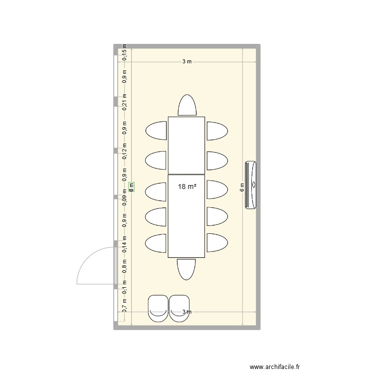 salle c. Plan de 0 pièce et 0 m2