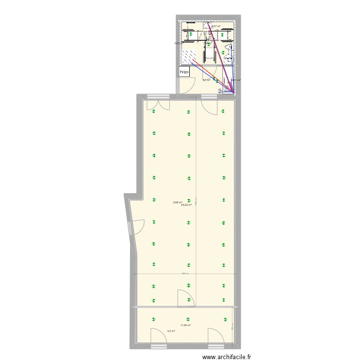 Andre philipe 2002. Plan de 9 pièces et 91 m2