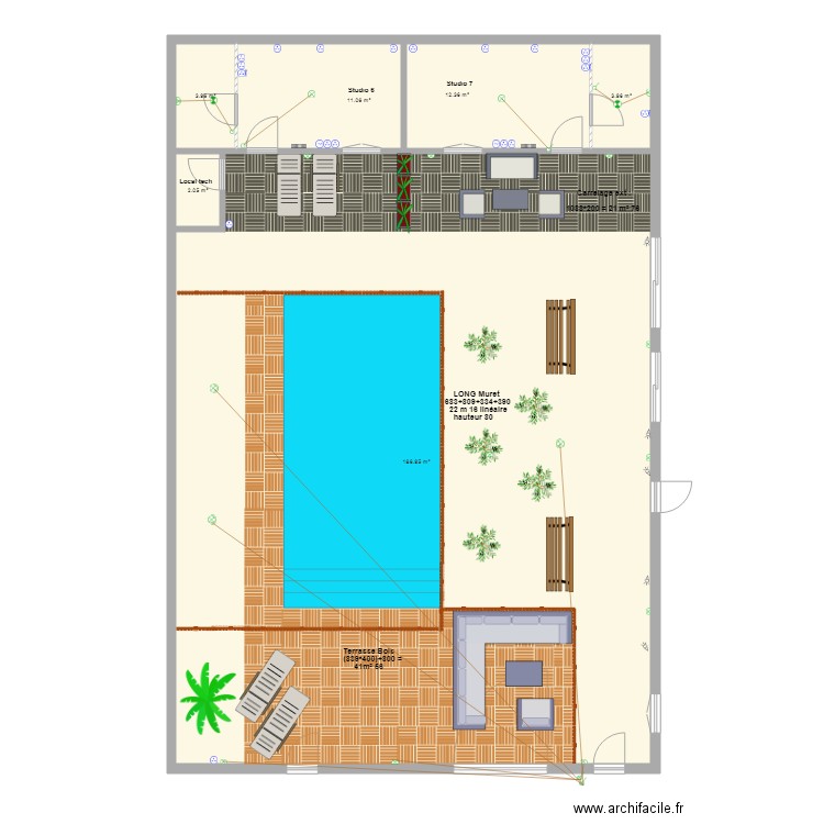 piscine studios ELEC Z2. Plan de 0 pièce et 0 m2