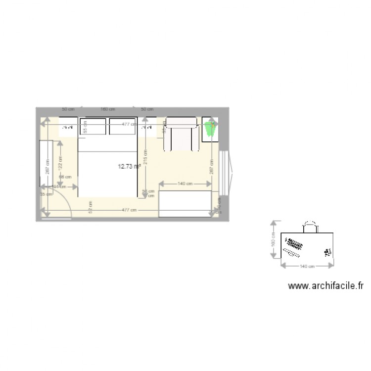 chambre 5. Plan de 0 pièce et 0 m2