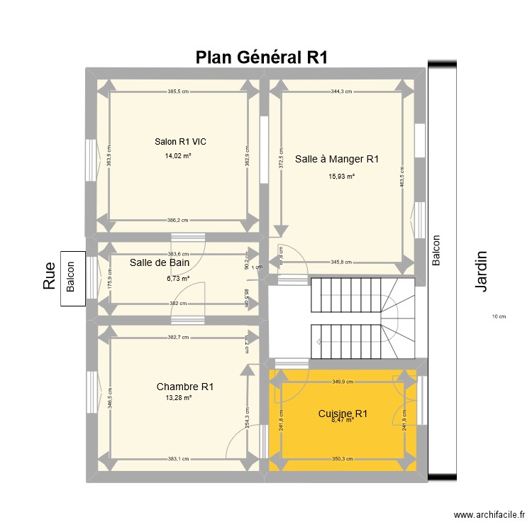 Plan général - R1 - VIC. Plan de 0 pièce et 0 m2