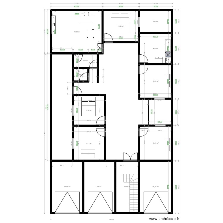 mbamdf. Plan de 0 pièce et 0 m2