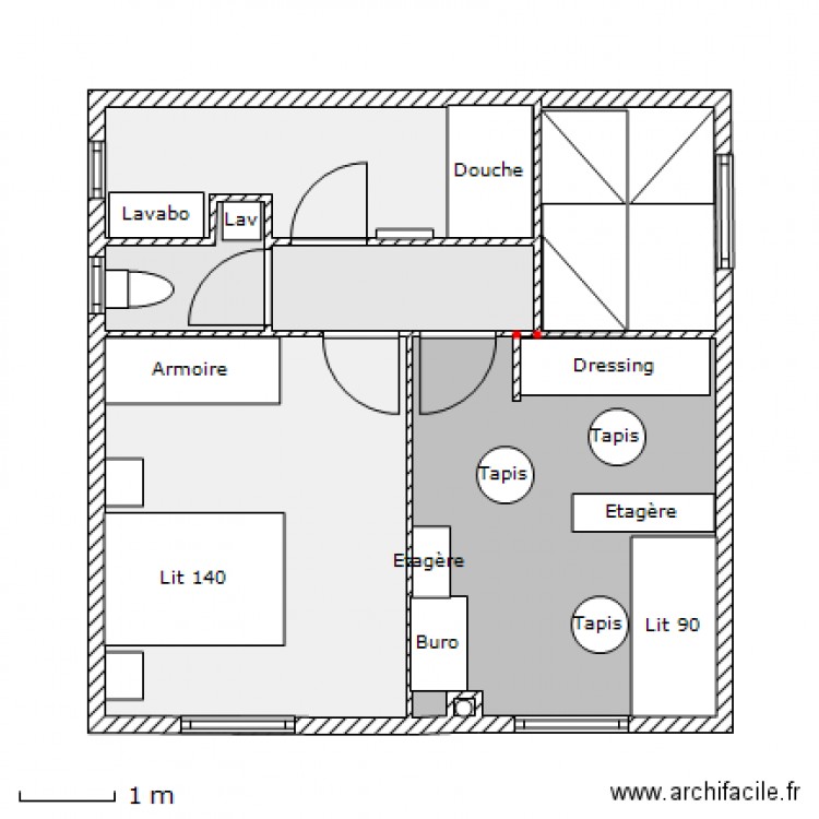 Version définitive meublée. Plan de 0 pièce et 0 m2