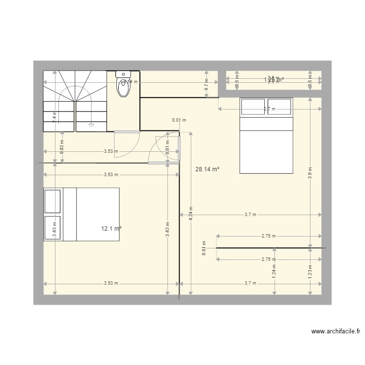 r2 boulange . Plan de 0 pièce et 0 m2