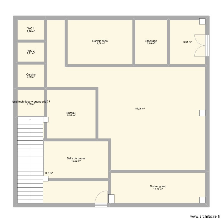 plan cysoing projet 1. Plan de 12 pièces et 134 m2