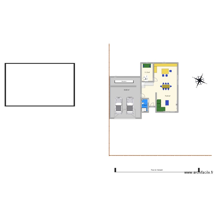 MI 177m² PDV en long. Plan de 10 pièces et 242 m2