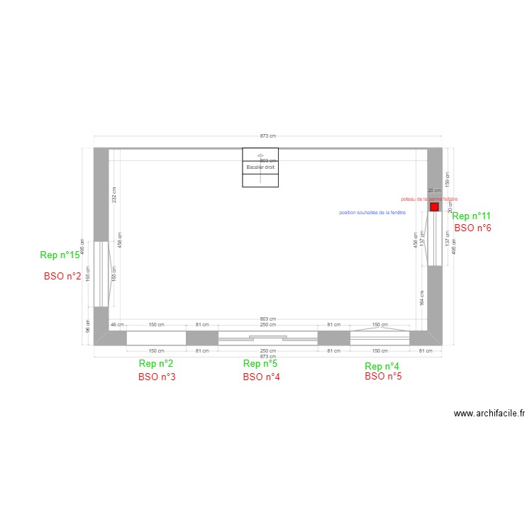 partiesud rez-de-chausséetybois/Jouan. Plan de 1 pièce et 37 m2