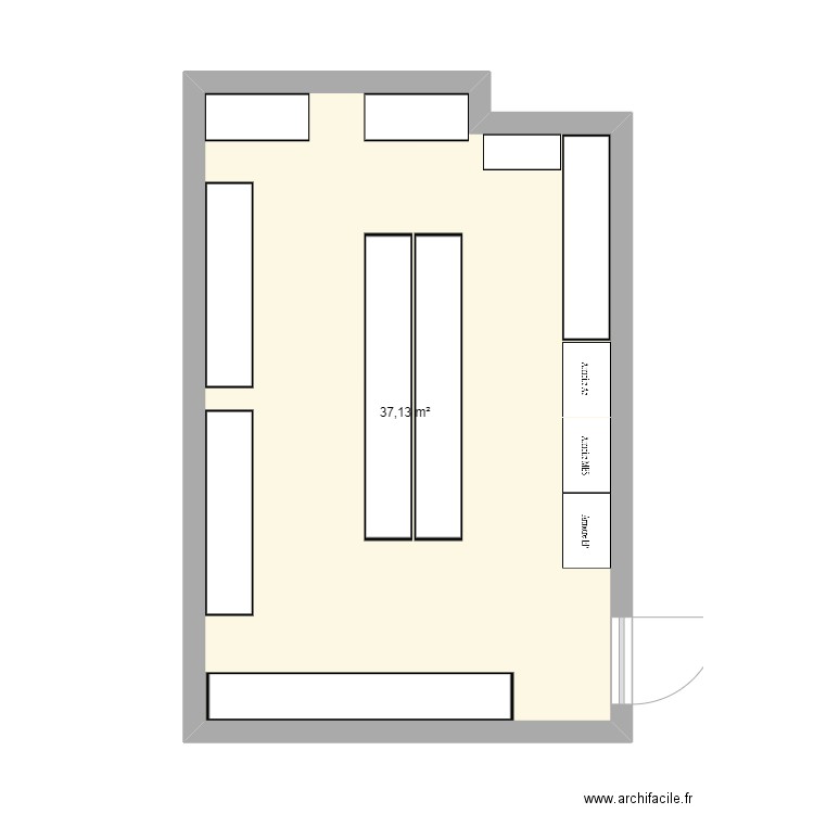 Chambre froide. Plan de 0 pièce et 0 m2