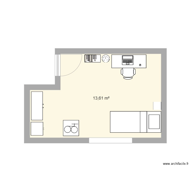 HabitacionNae. Plan de 0 pièce et 0 m2