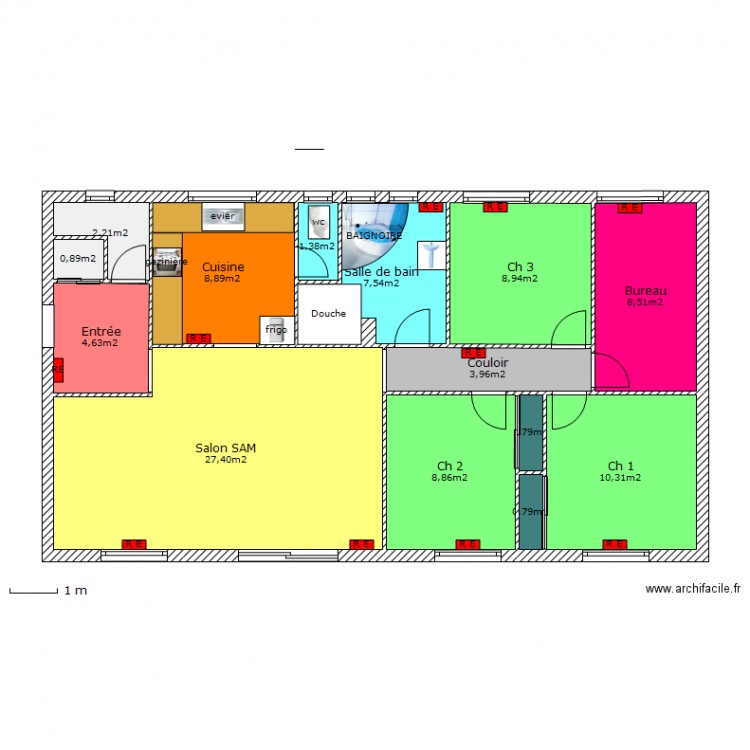 plan maison. Plan de 0 pièce et 0 m2