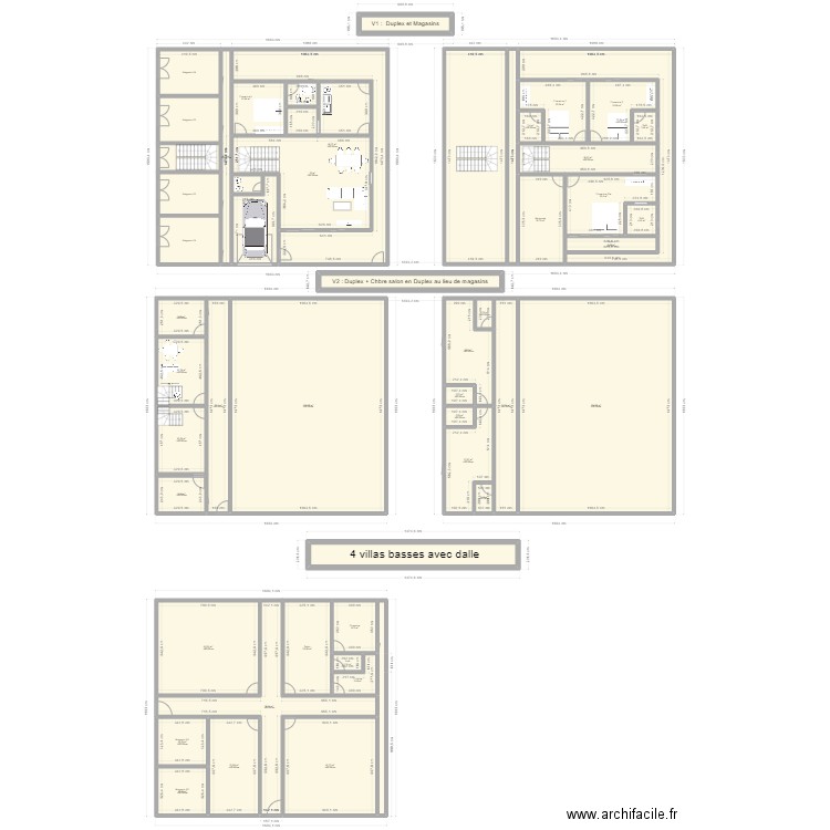 BASSAM. Plan de 53 pièces et 1140 m2