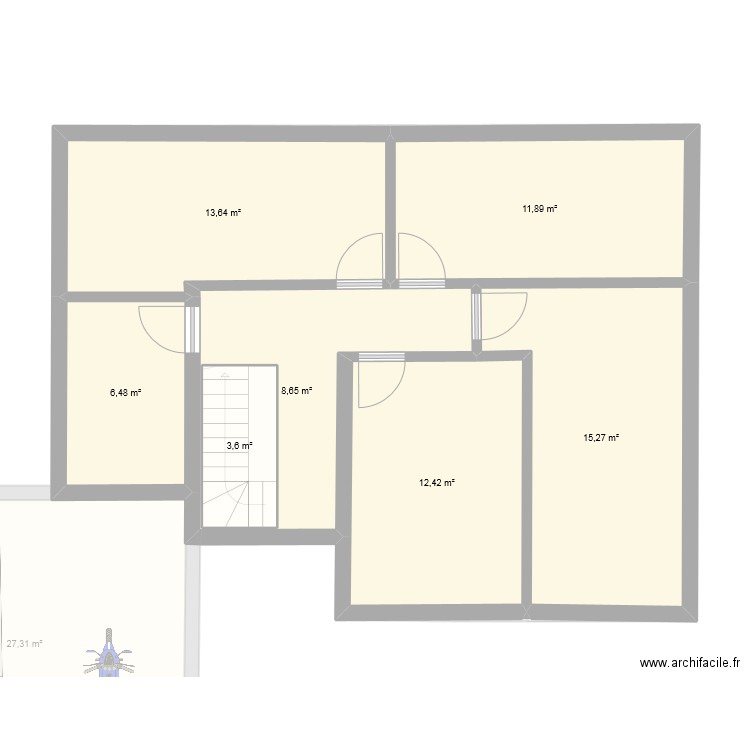 maison soso. Plan de 15 pièces et 179 m2