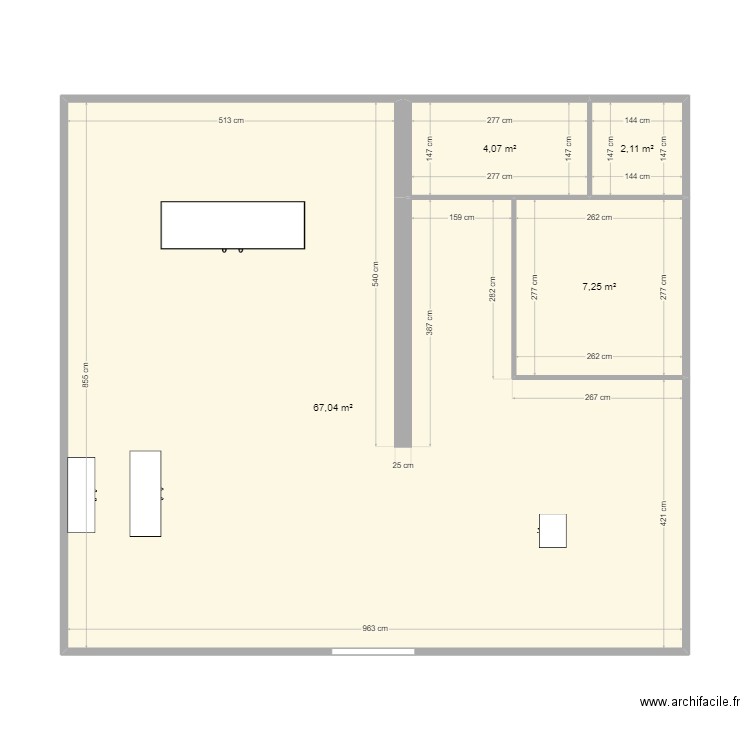 cap julie. Plan de 4 pièces et 80 m2